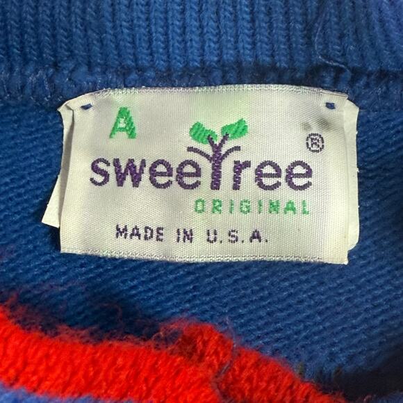Vintage 80s Sweet Tree Rainbow Stripe Cardigan Sweater Women’s M Made USA - Picture 3 of 6